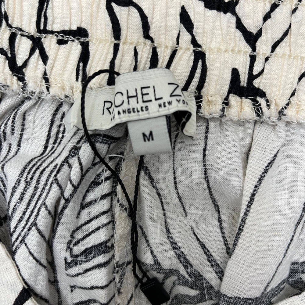 NEW Rachel Zoe Leaf printed Wide Legged pants - Picture 5 of 9